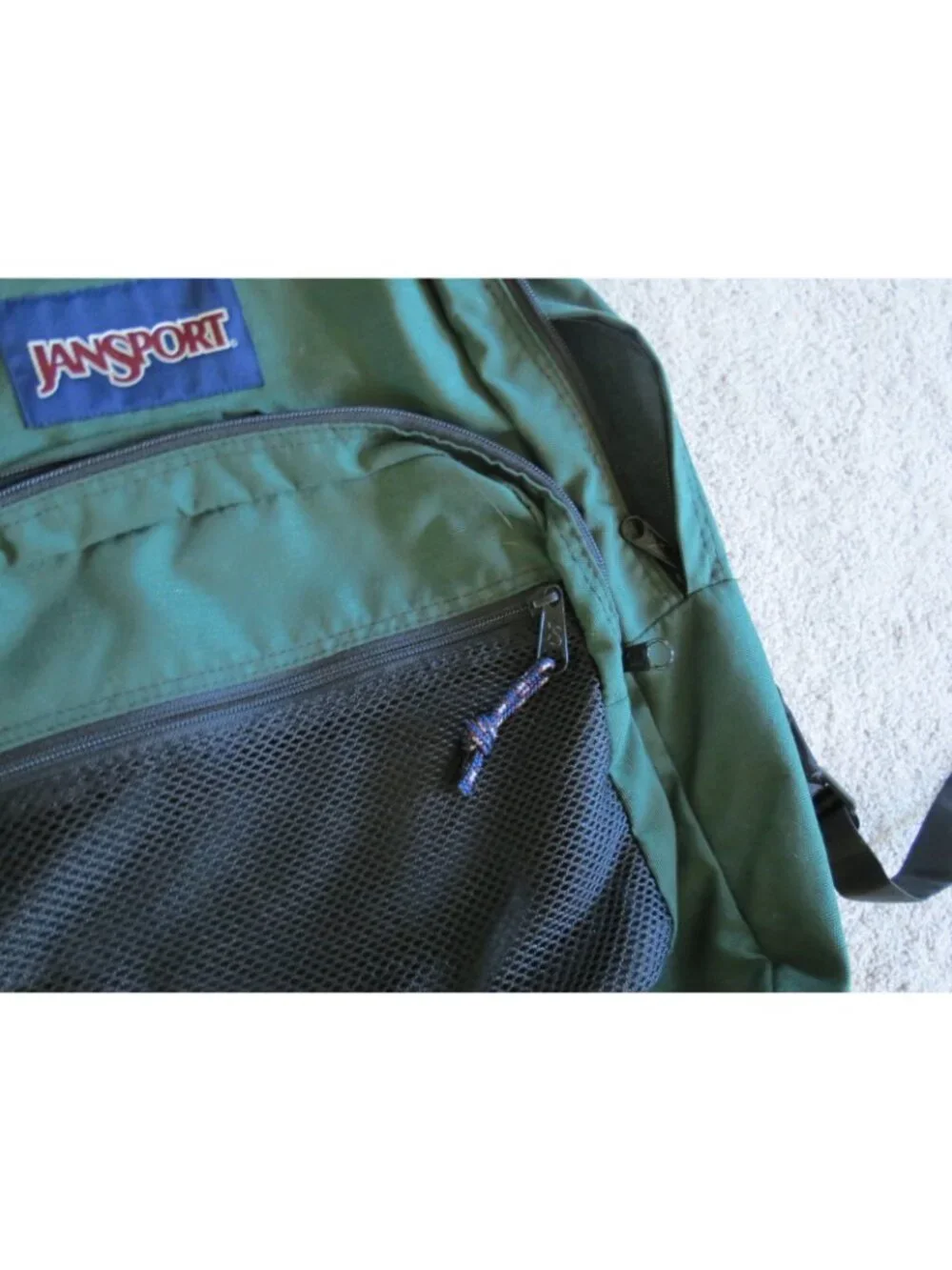 Vintage Jansport Green Backpack Hiking School